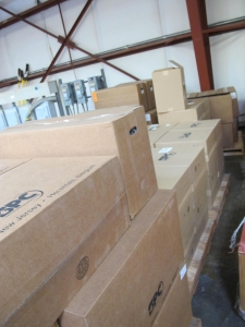 LOT TO INCLUDE: (744) PANS, 10-1/4" X 10-1/4" X 3" SIZE, ABSORBENT KIND, POLYETHYLENE MATERIAL. CONTAINS ABSORBENT PADS FOR CONTAINING SPILL/LEAKS. 24PADS PER BOX, (966) ABSORBENT, HOT DOG TYPE, "ORIGINAL PIG" FORM. 42" LG, 3" DIA. FILLED WITH ORGANIC MATERIAL (CORN COB) FOR OIL, SOLVENTS, OR NON-AGGRESSIVE AQUEOUS WASTES. GREY COLOR. INCINERABLE AND BIODEGRADABLE. 40 PER BOX.. LOADING & HANDLING FEE $30-4109